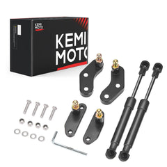 Kemimoto X3 door opener rear view shows black anodized brackets