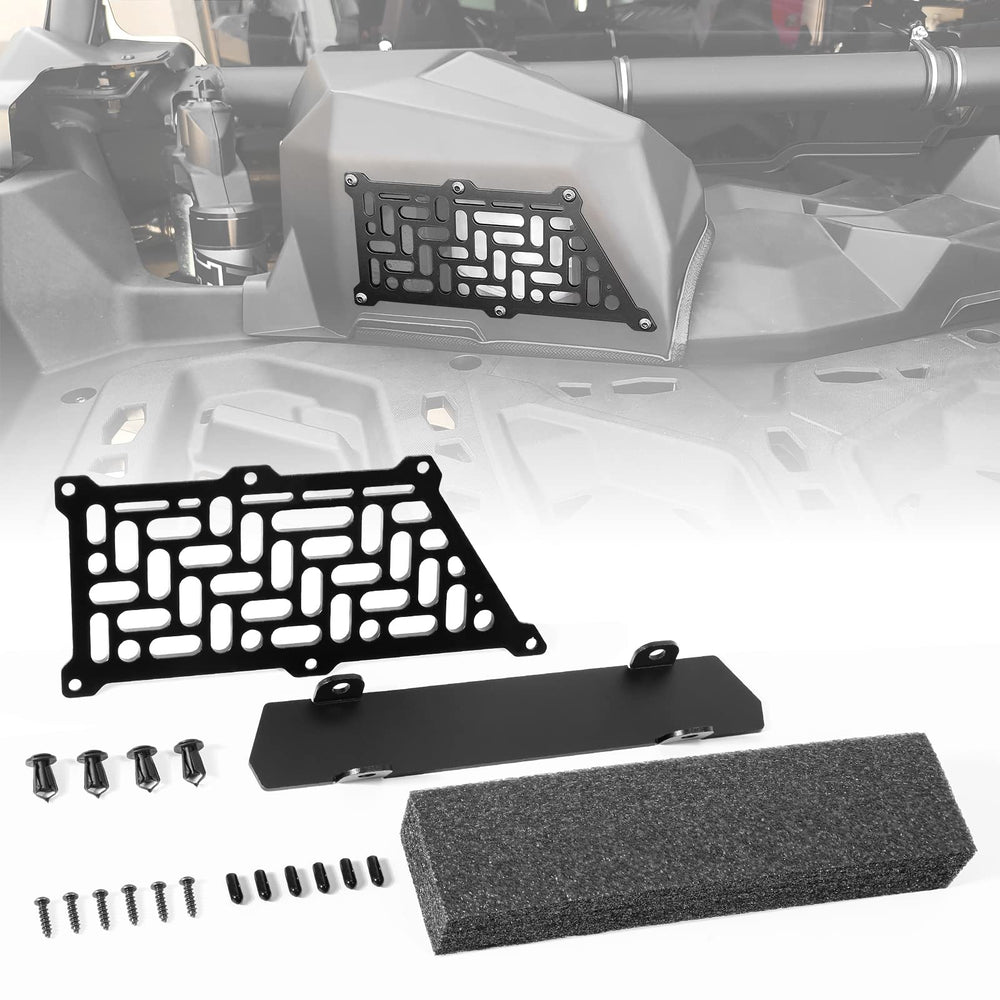 KEMIMOTO X3 noise reduction kit air-clutch relocation improves cabin quietness during Maverick X3 runs.
