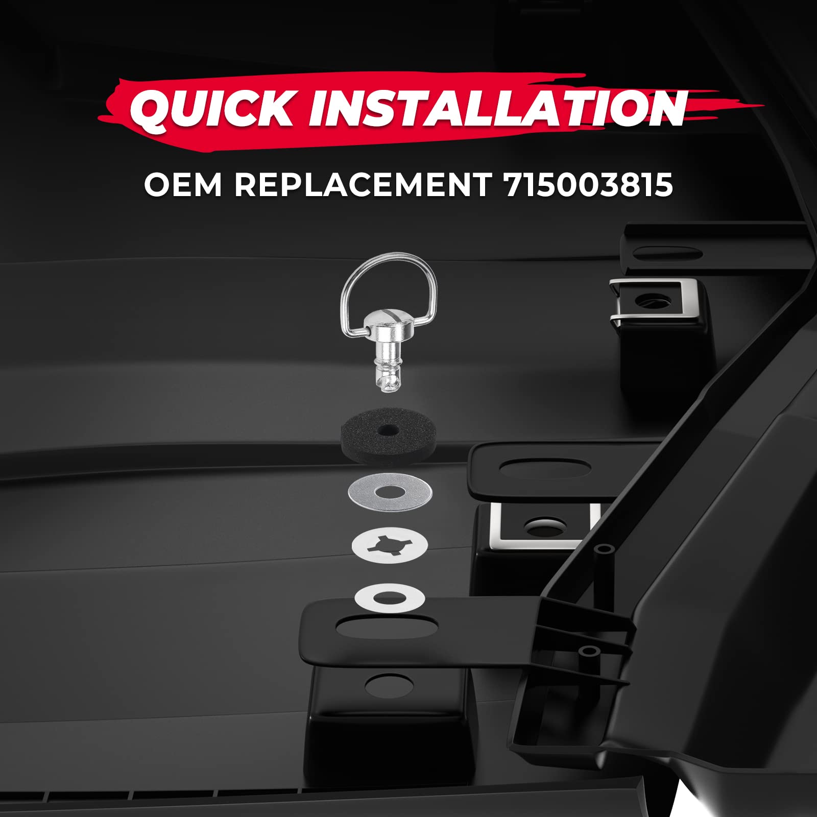 Includes 4 pins; two sets may be needed for X3 Max 4-door.