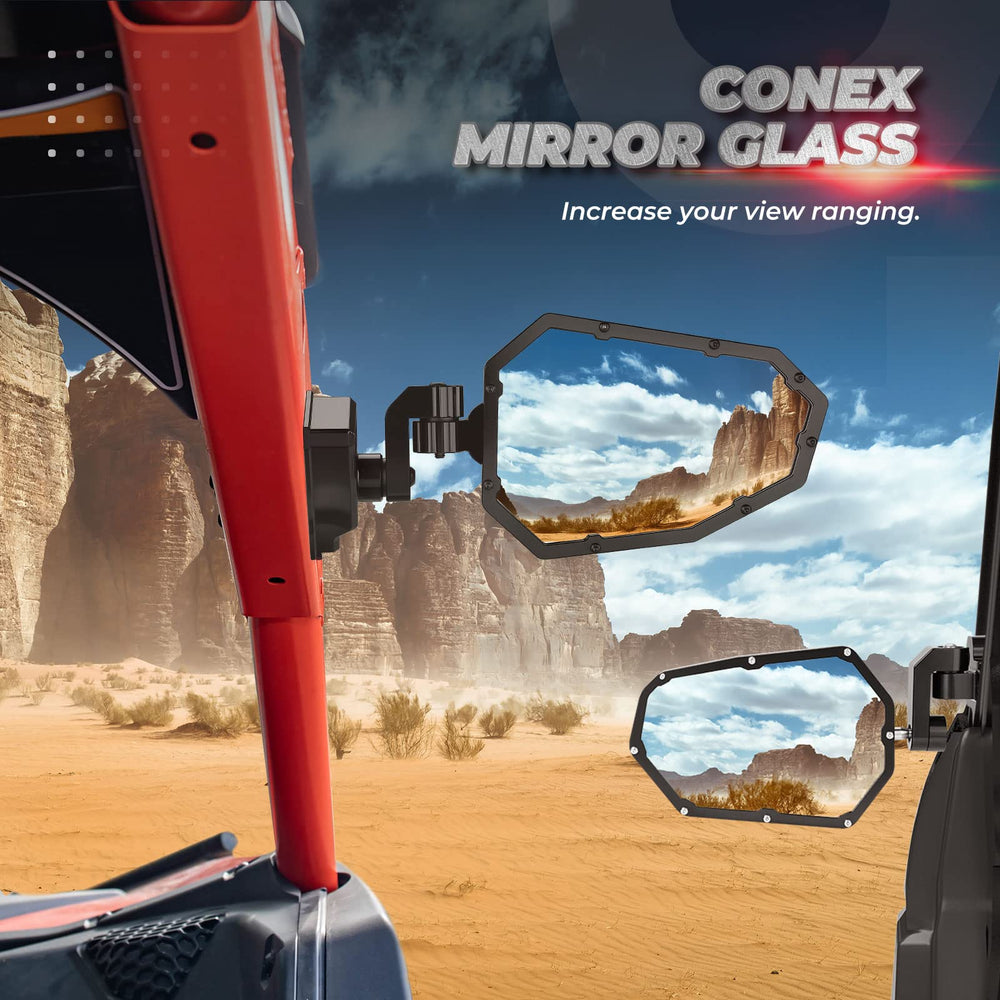 Right Kemimoto X3 mirror for Maverick X3 family, enhanced rear visibility