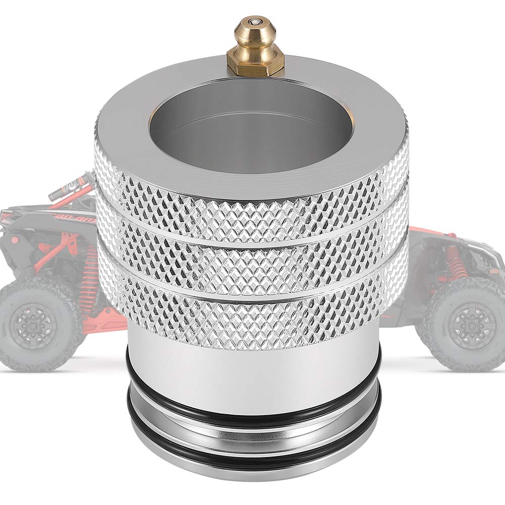 Kemimoto X3 wheel bearing greaser close-up shows aluminum body and knurled grip for durability