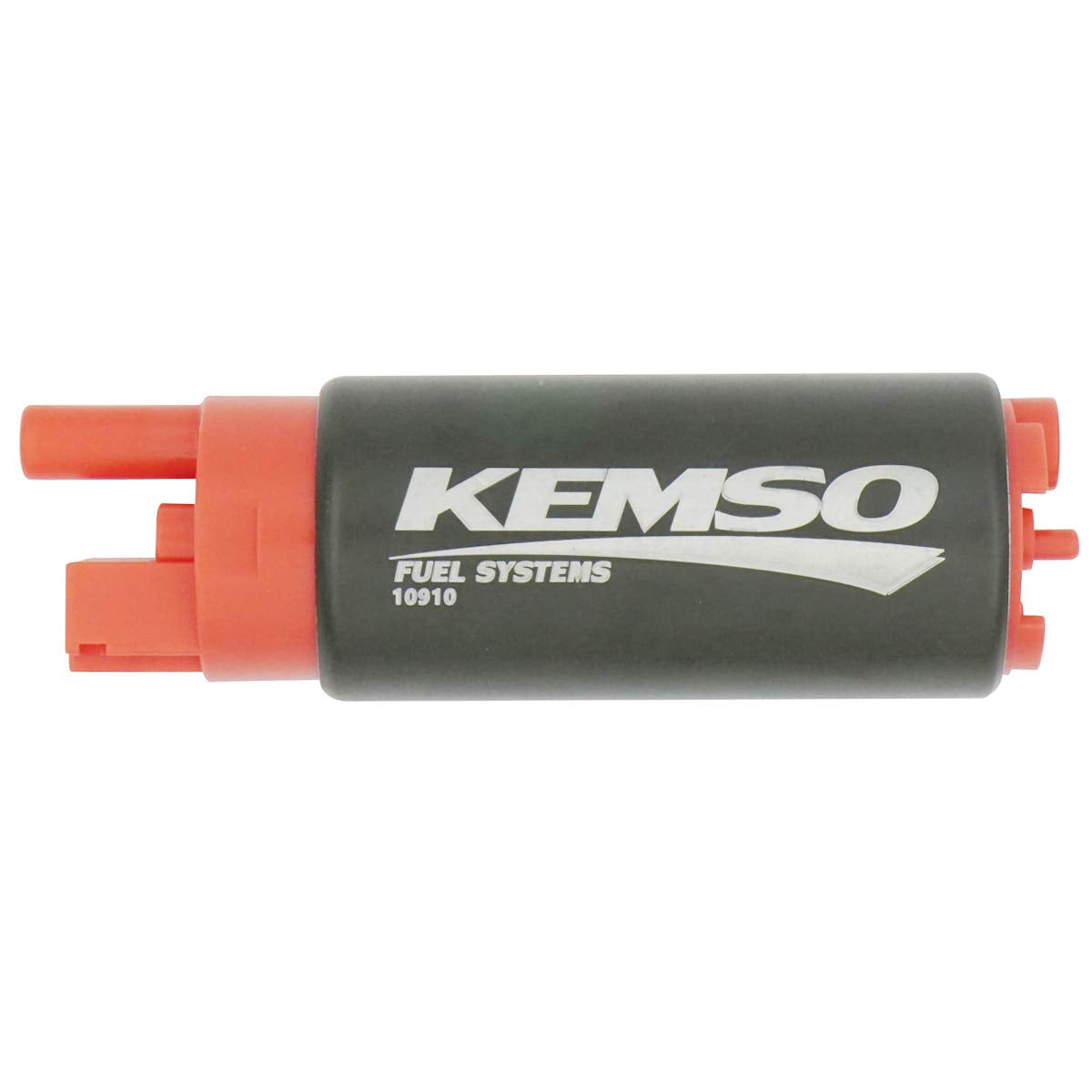 KEMSO 340LPH pump closeup label, showing serialized body and durable construction