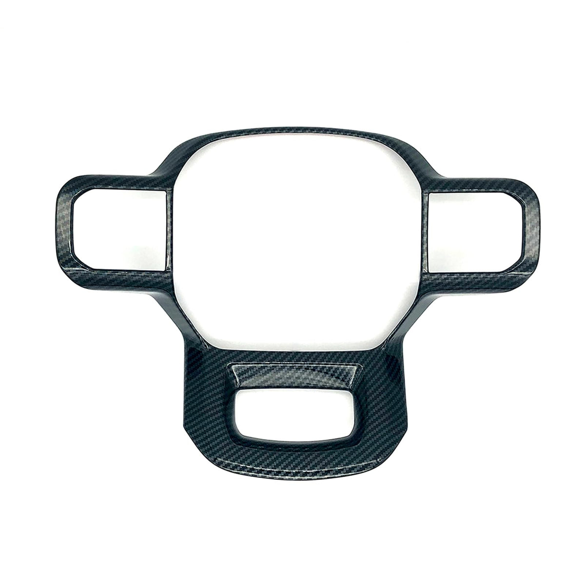 Keptrim carbon fiber steering wheel cover trim for F-150 enhances rugged style and protection.