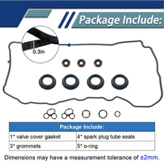 KERAIDMOTO valve cover gasket for Avalon 2013-2018 seals surfaces for smoother operation.