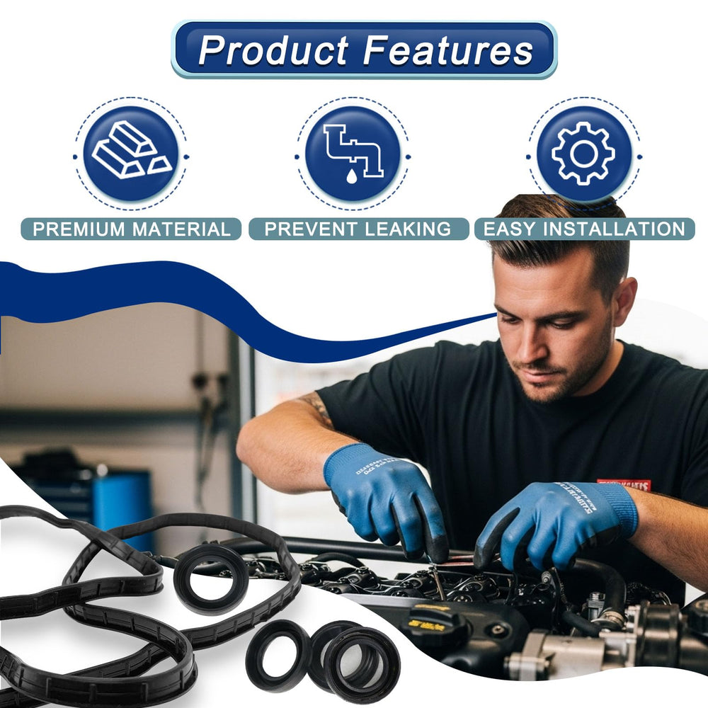 KERAIDMOTO ACM material gasket resists corrosion for long-lasting sealing.