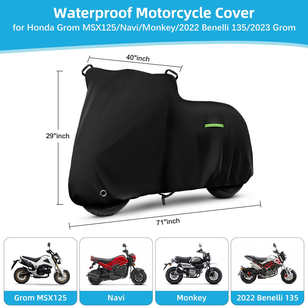 KERANTY Grom cover side vents preventing moisture buildup under the shield