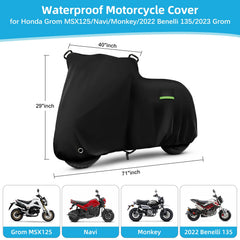 KERANTY Grom cover side vents preventing moisture buildup under the shield