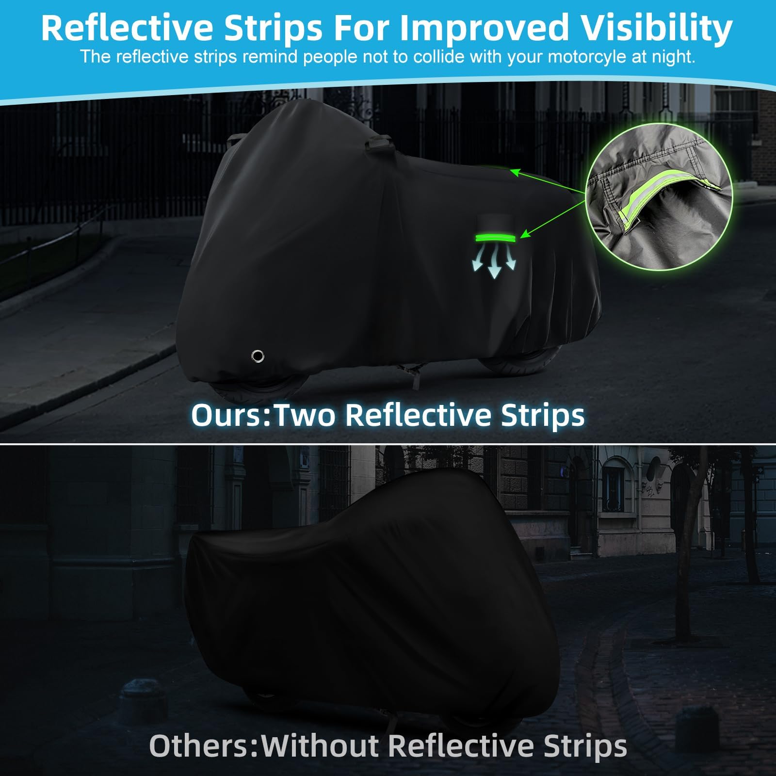 KERANTY Ninja 650 cover reflective strips, improves night visibility