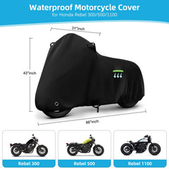 KERANTY Rebel cover side view with UV protection preserves paint during sun exposure