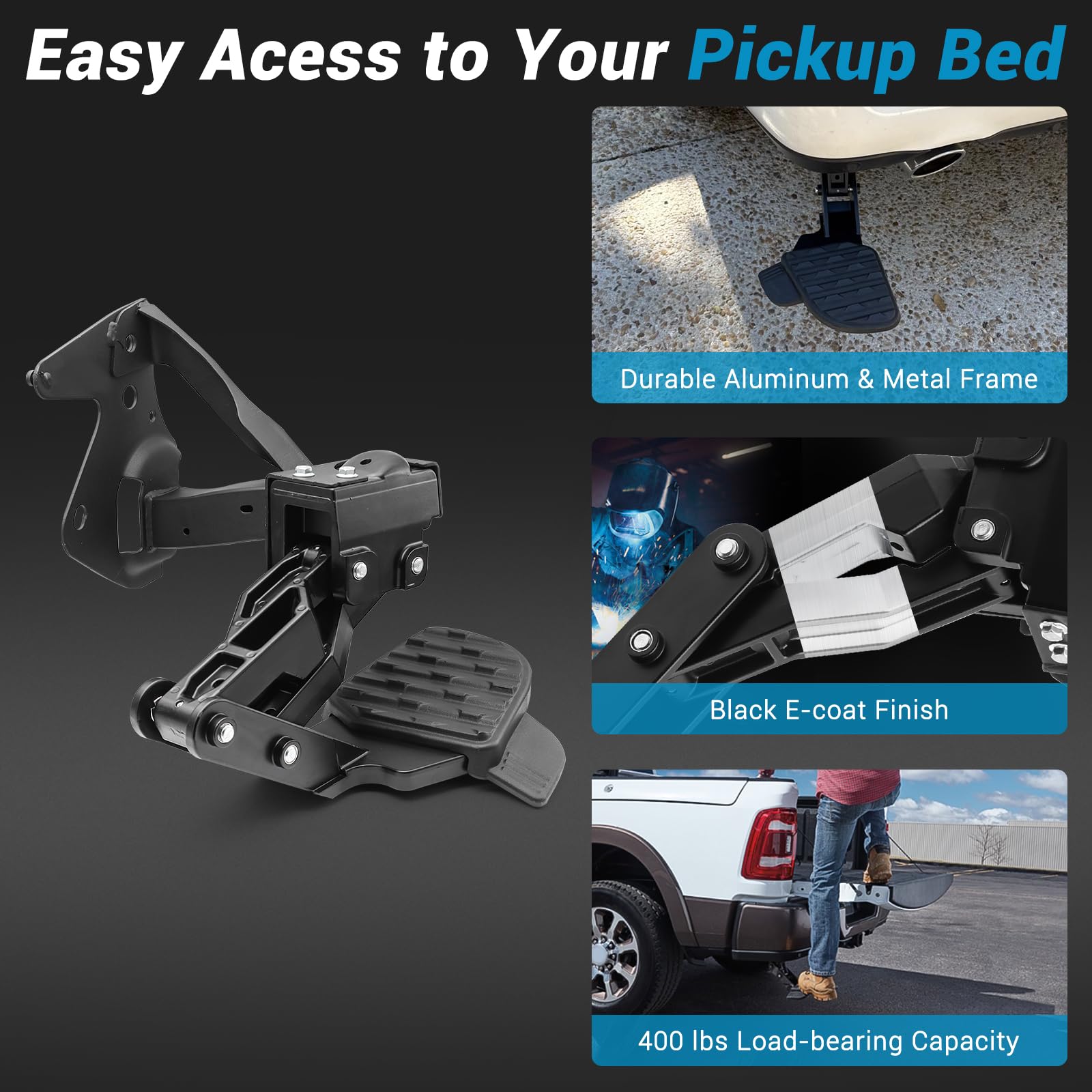 Keriolee easy install rear step on Ram 1500 DT