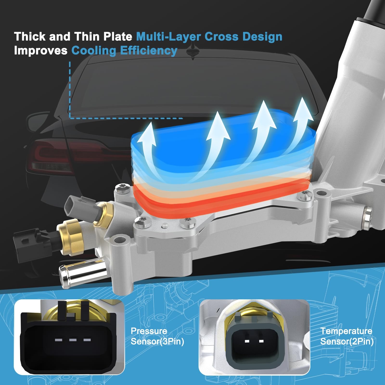 keriolee eight-layer plate design enhances cooling efficiency under load.