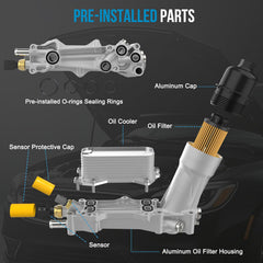 keriolee pre-installed oil filter ready for quick, hassle-free installation.