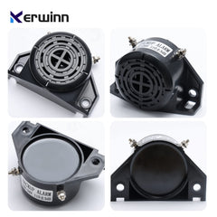 KERWINN backup alarm with universal mounting bracket for flexible vehicle installation.