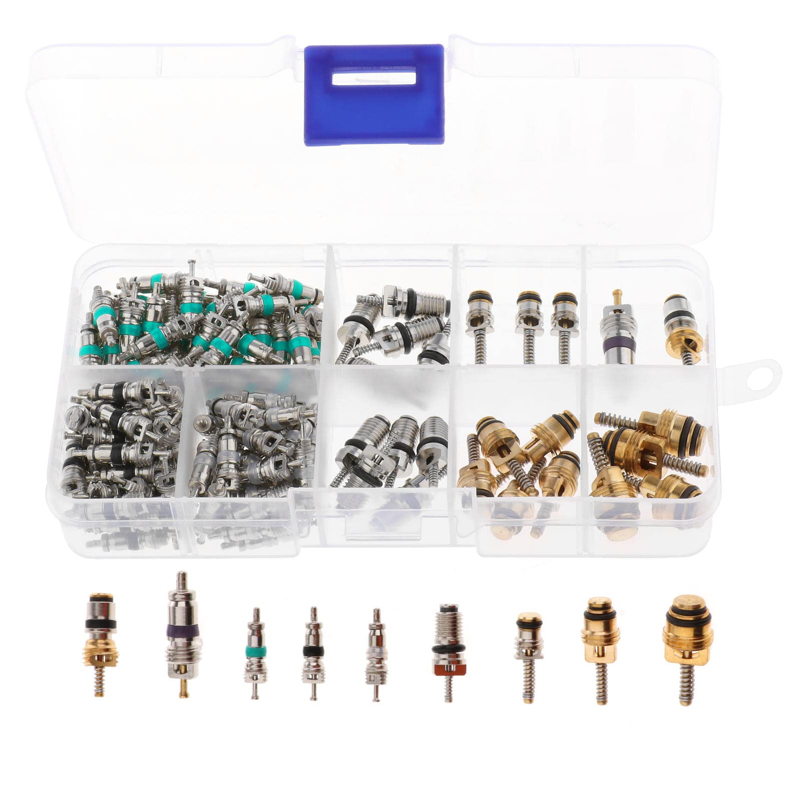 Kesoto 134pcs valve core kit for diverse R134a car AC systems