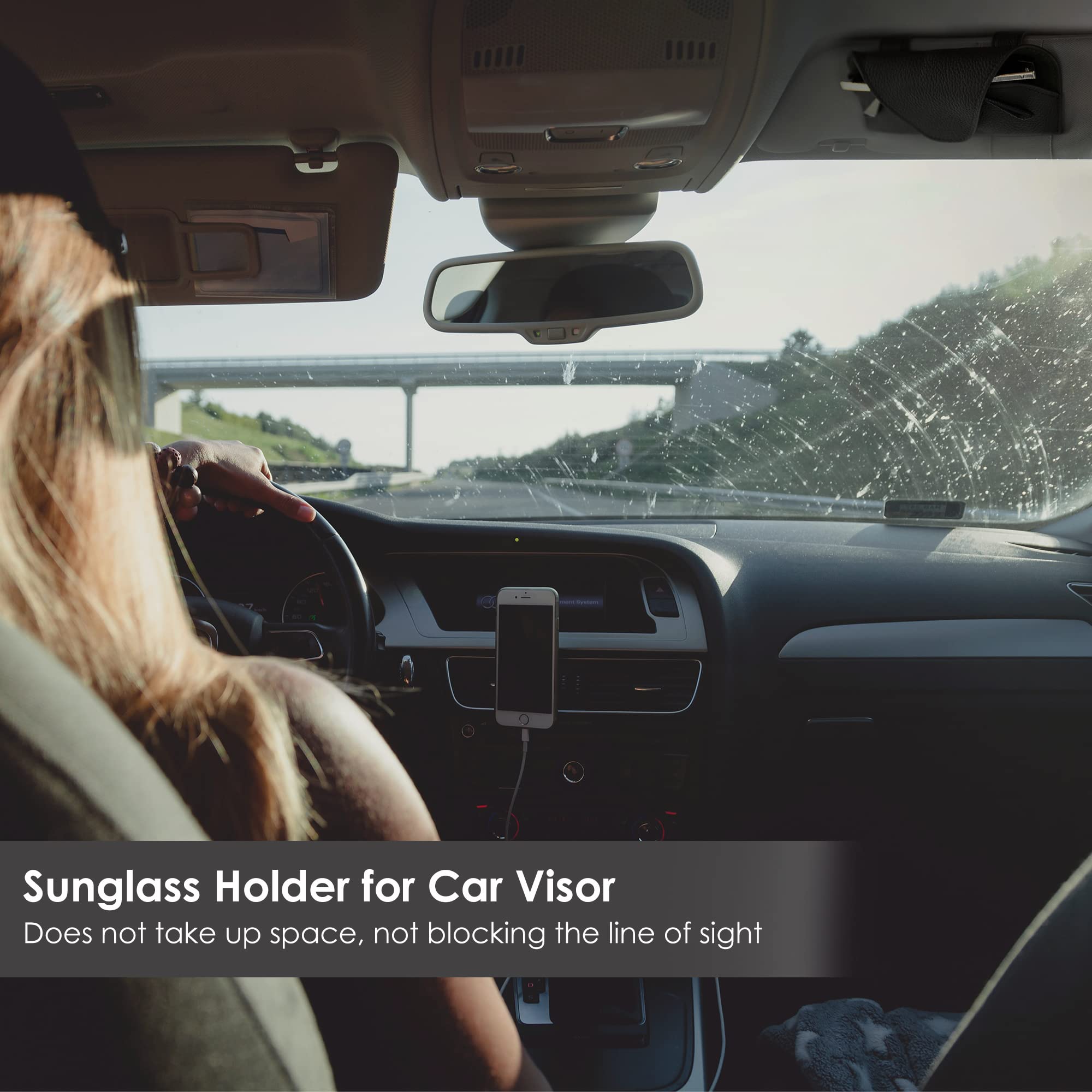KEVANCHO magnetic closure ensures glasses stay in place while driving