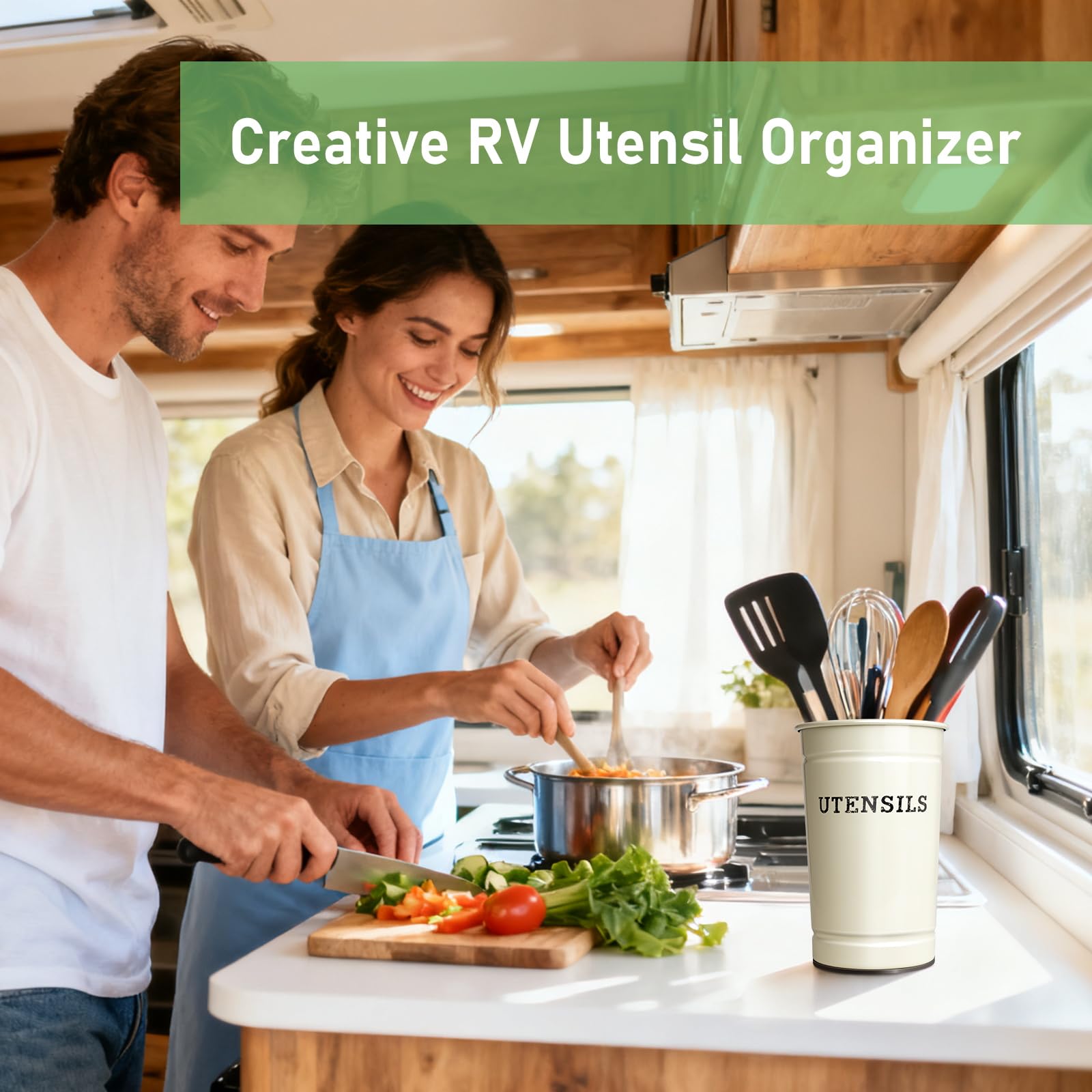 Kevenal magnetic RV utensil holder camper gift — stylish, practical upgrade.