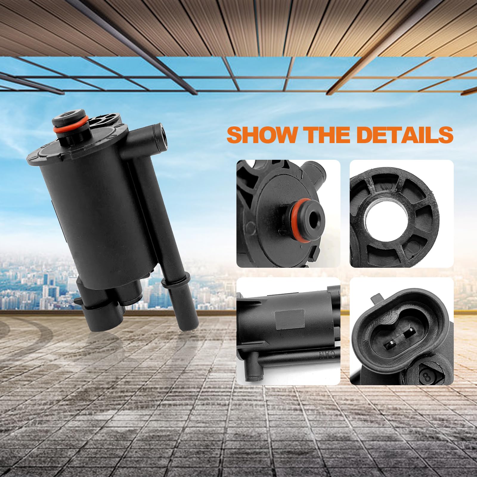 KEVWR Vapor Purge Valve solenoid top view, high temperature resistance in action