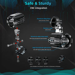 Kewig aluminium alloy housing provides rugged durability and heat dissipation.