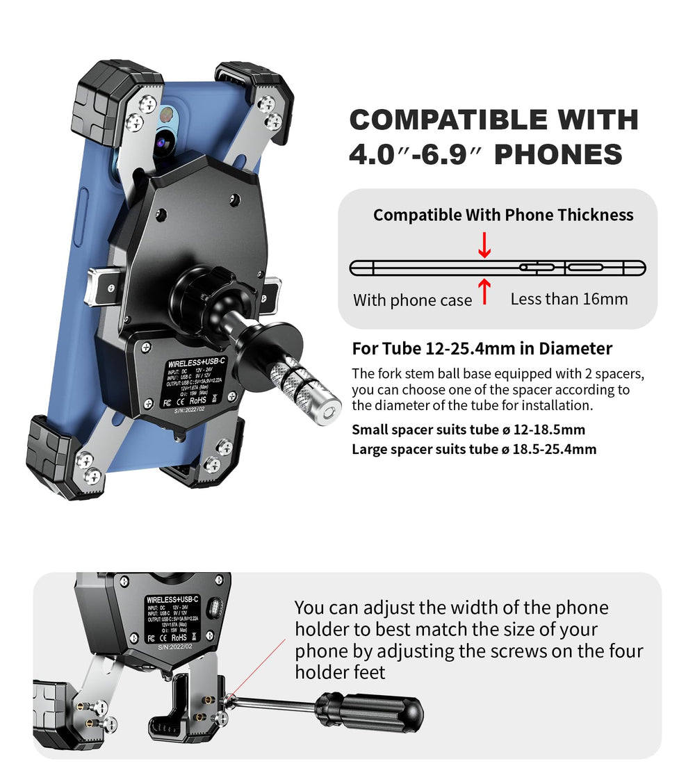 Kewig aluminum alloy mount base delivers sturdy, durable support.
