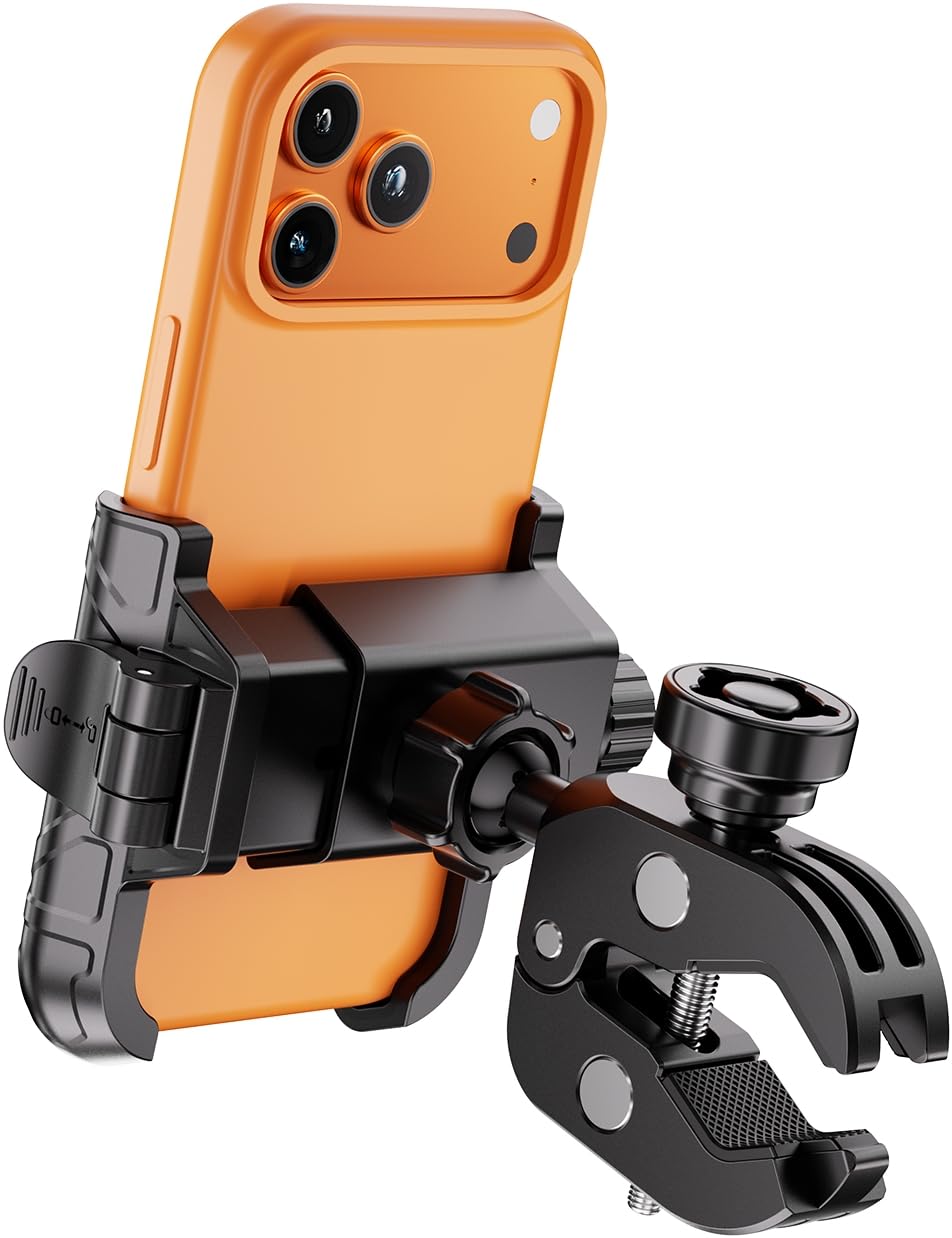 Kewig bike phone holder camera-friendly keeps your phone ready for on-the-go filming.