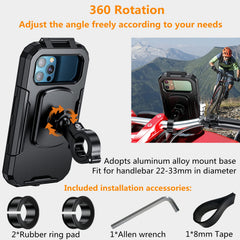 Kewig bike phone mount base with shockproof pad protects against bumps
