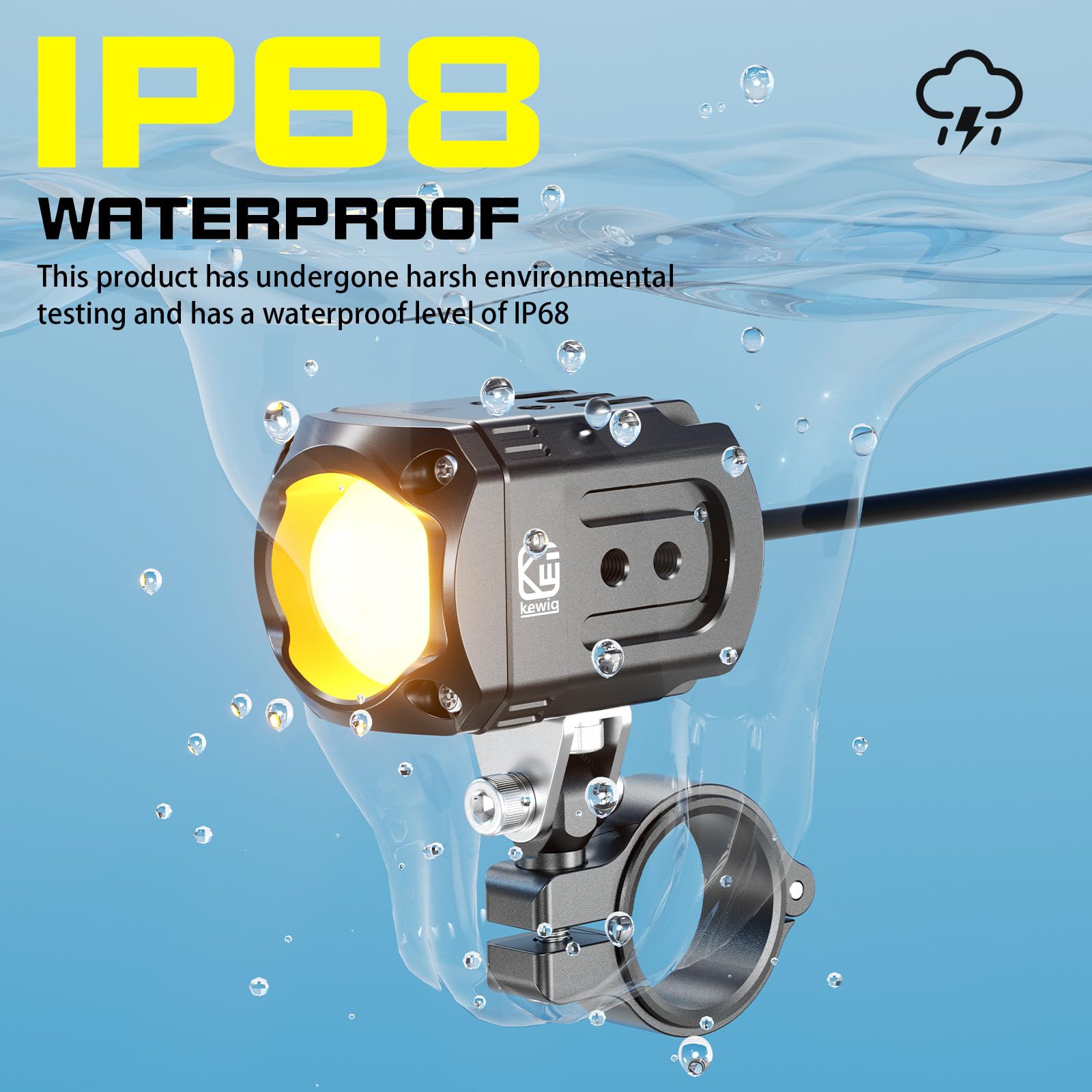 Kewig compatibility with varied handlebars enables versatile installation