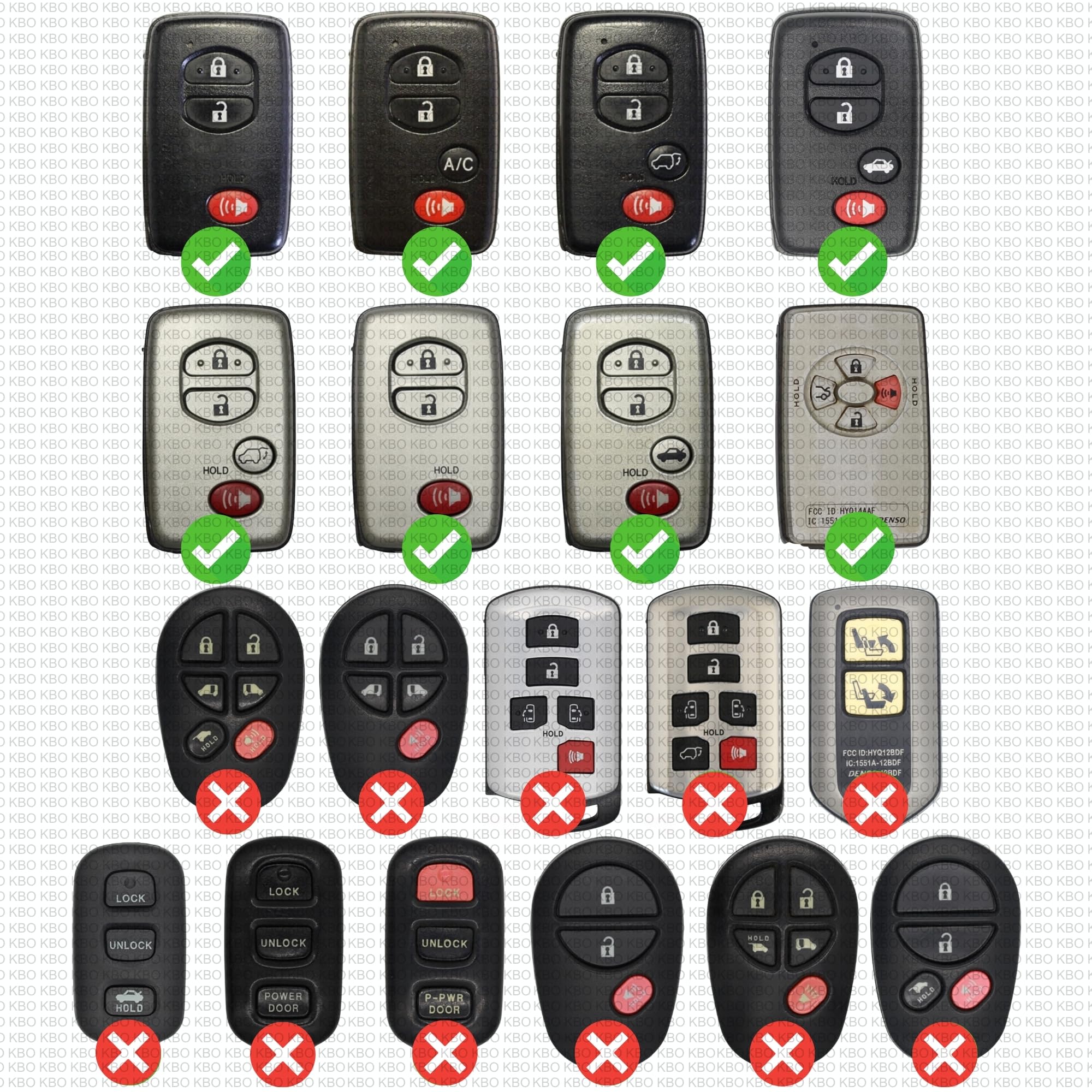 Key Battery Outlet CR1632 batteries included for OEM-style performance.