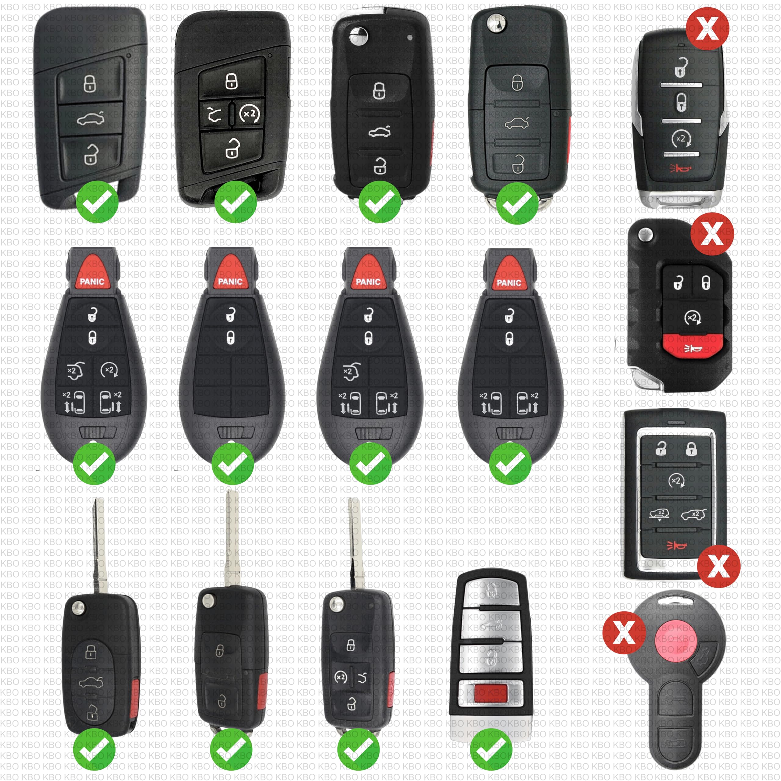 CR2032 coin batteries for VW fobs, 2-pack included for convenience.