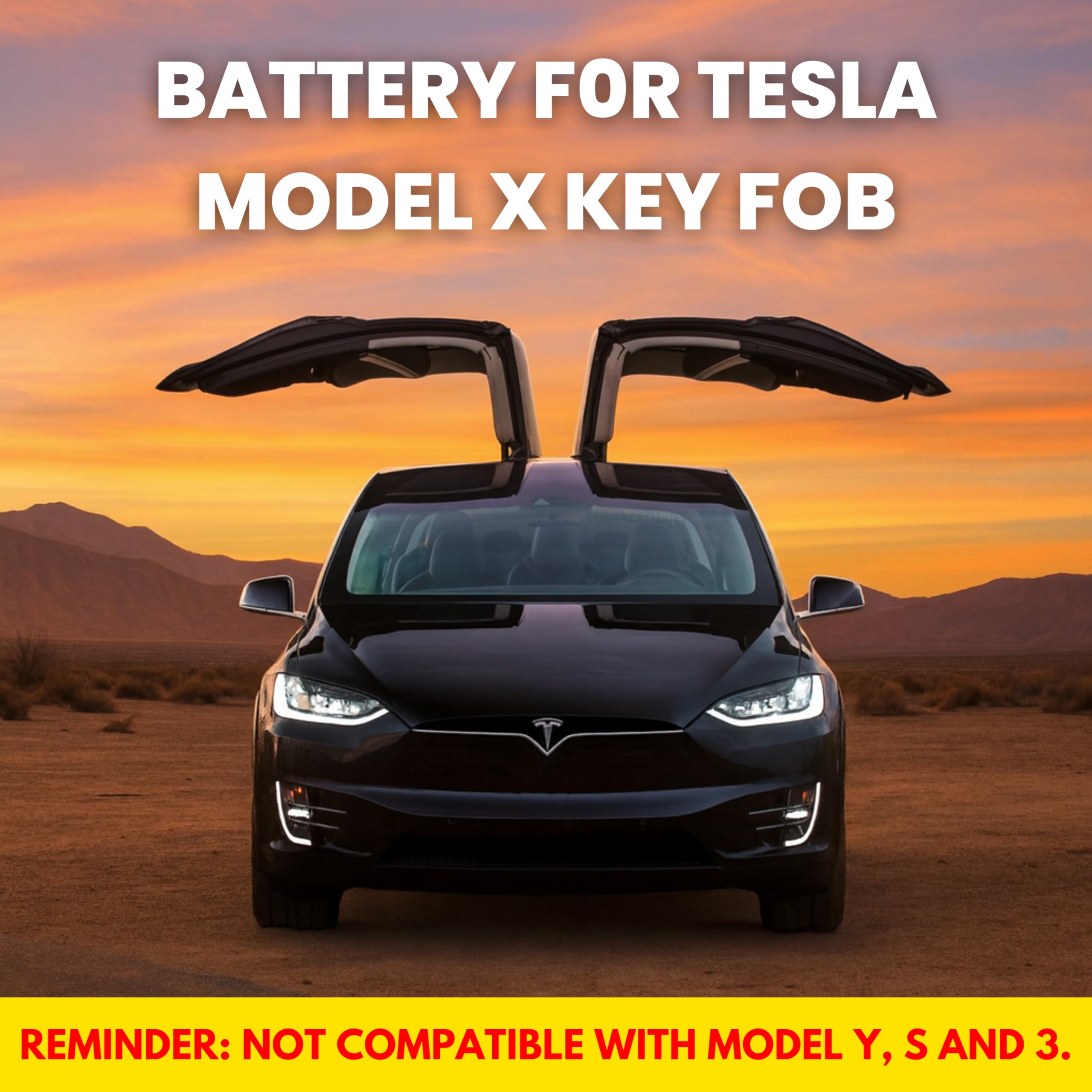 Key Battery Outlet OEM replacement CR2354 for Tesla models.
