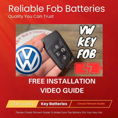 Step-by-step replacement video guide to simplify VW fob battery install.