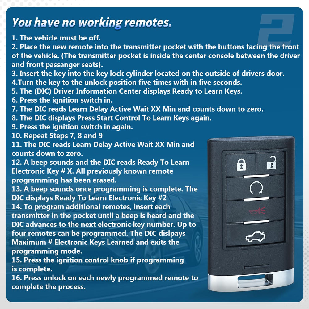 Keyecu replacement fob is a reliable back-up for Cadillac keys