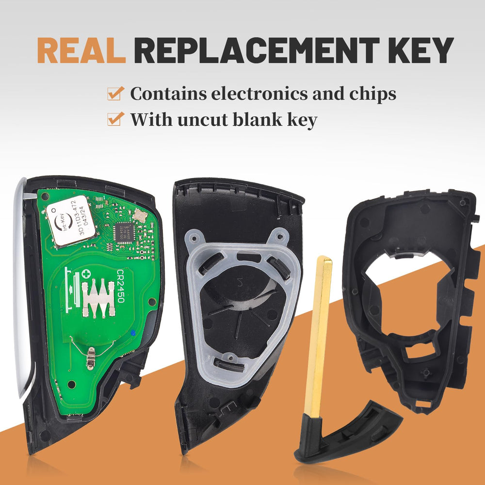 Keyecu remote board view showing 433MHz ID49 chip compatibility