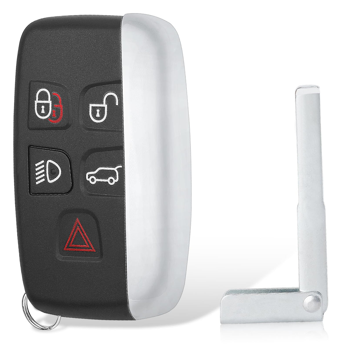 Keyecu replacement smart remote front view for Jaguar and Range Rover enhances convenience.