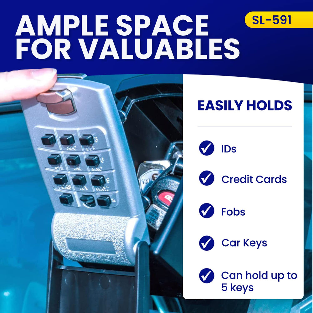 KeyGuard SL-591 heavy metal body provides durable protection against scratches.