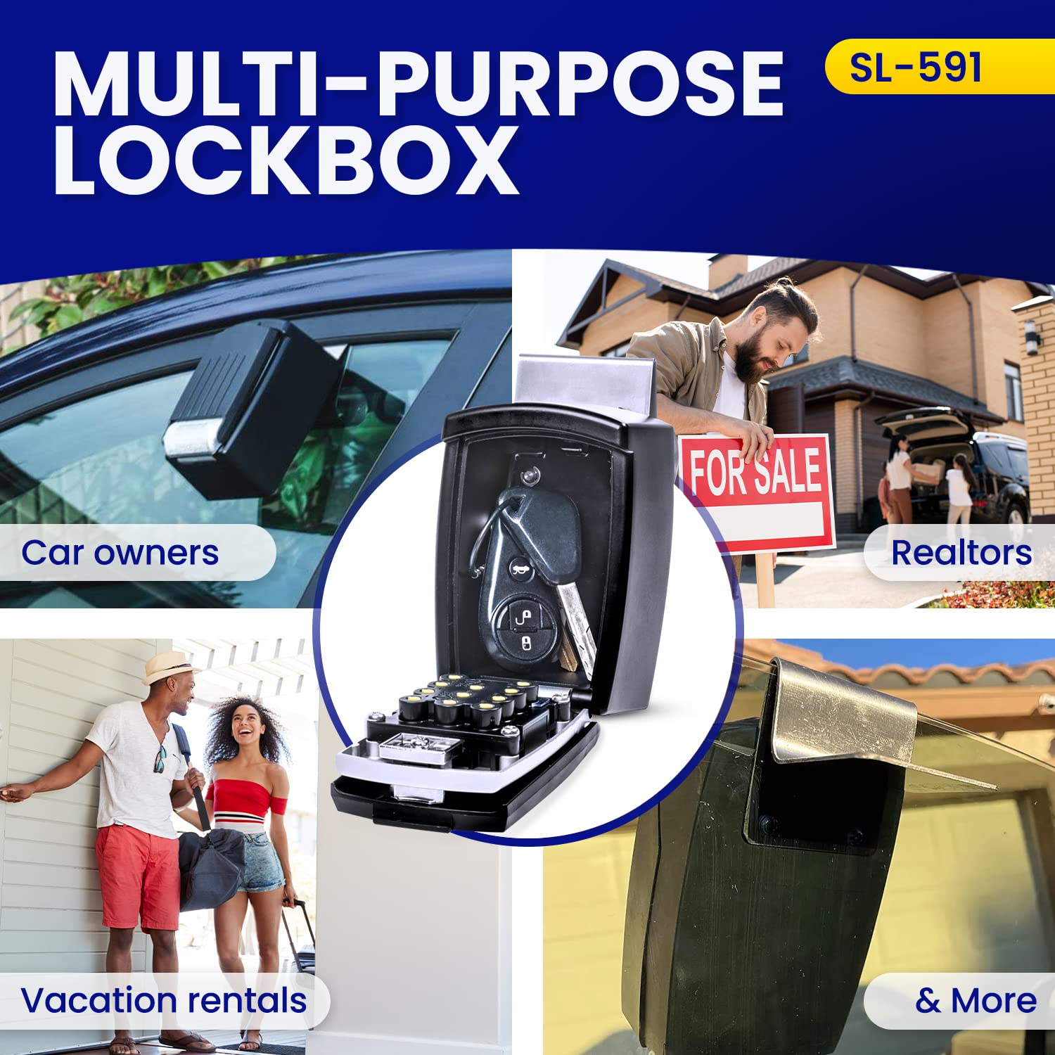 KeyGuard SL-591 secure auto lock when closed for quick protection.