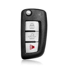 Keylessbest Nissan Rogue replacement fob front view with 3-button layout for convenient access