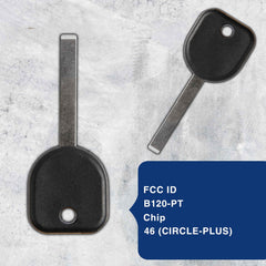 Cut-ready KeylessOption B120-PT key segment prepared for use