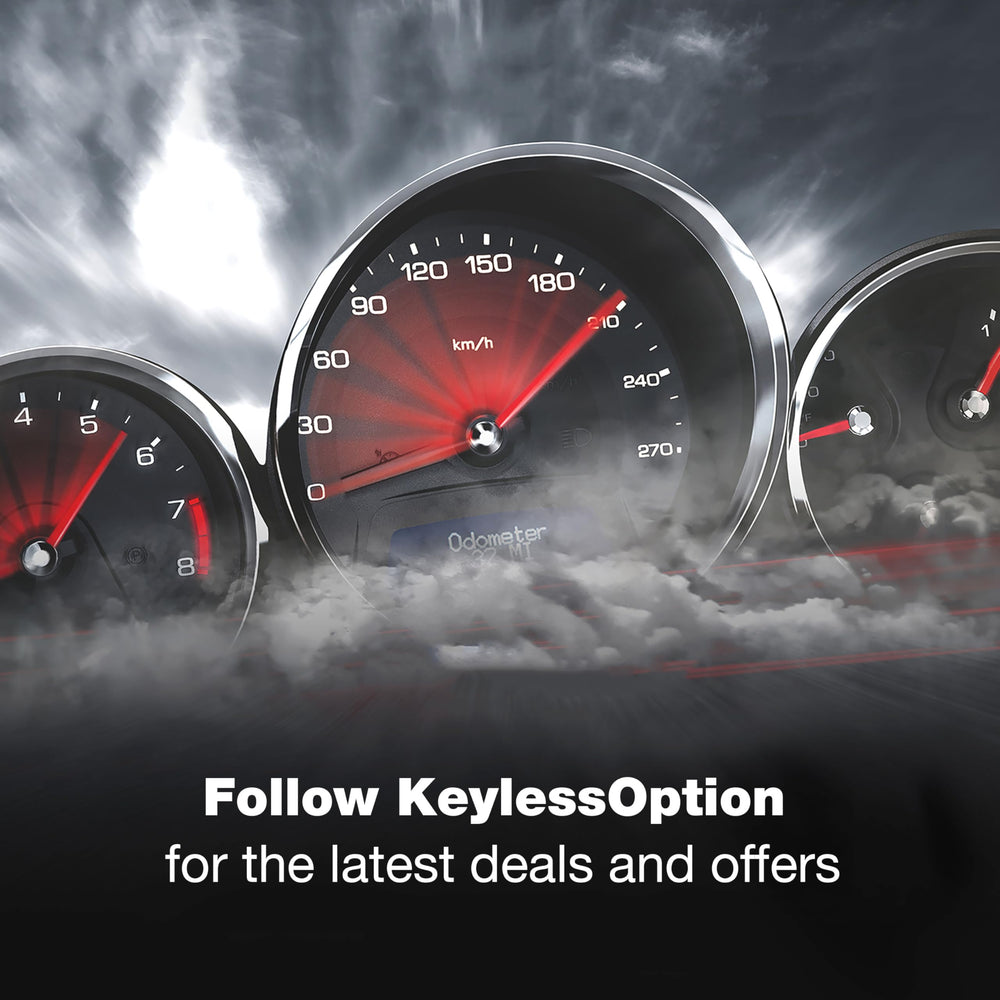 KeylessOption FCC ID label indicating regulatory compliance and fit