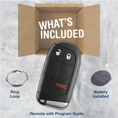 KeylessOption fob uncut valet key slot visible for emergency access.
