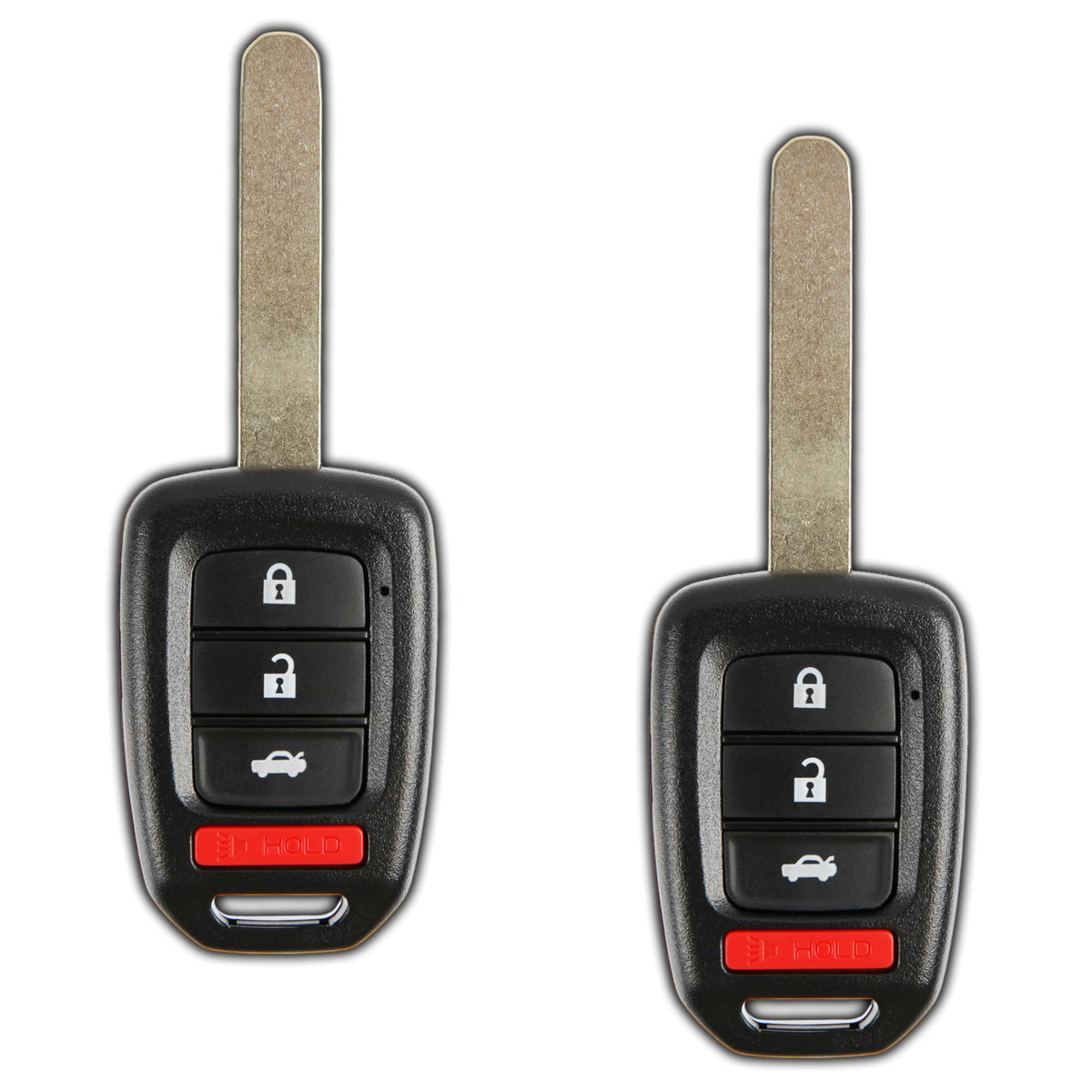 KeylessOption MLBHLIK6-1TA remote 4-button pack2 front view for Honda