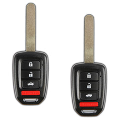 KeylessOption MLBHLIK6-1TA remote 4-button pack2 front view for Honda