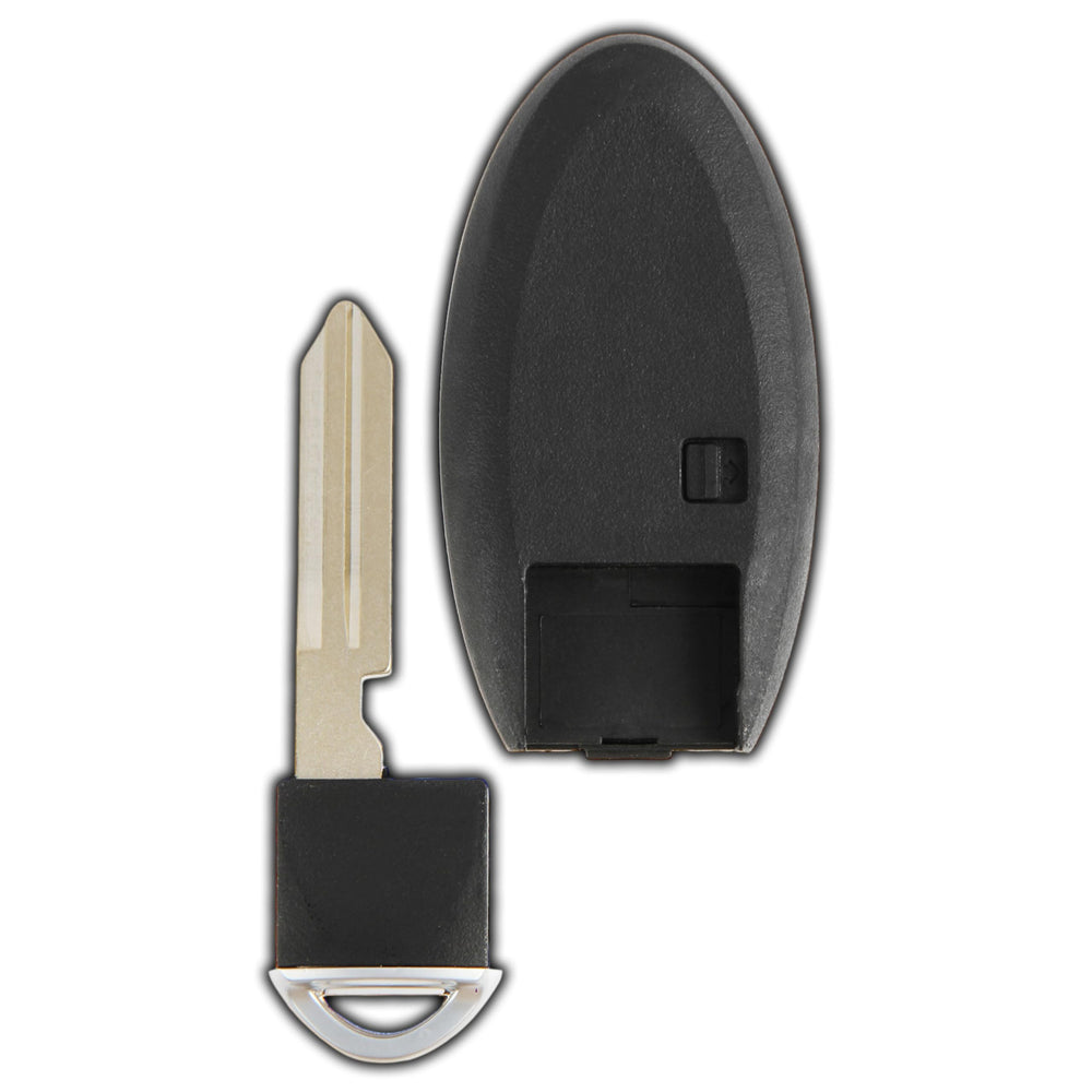 KeylessOption Nissan Quest replacement remote back view showing durability