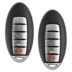 KeylessOption Rogue fob front view with fresh battery for reliable entry.