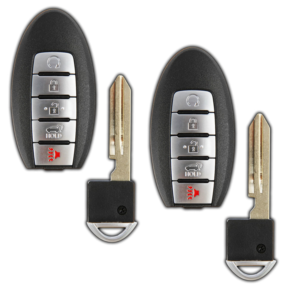 KeylessOption Rogue fob left side view showing compact, pocket-friendly design.