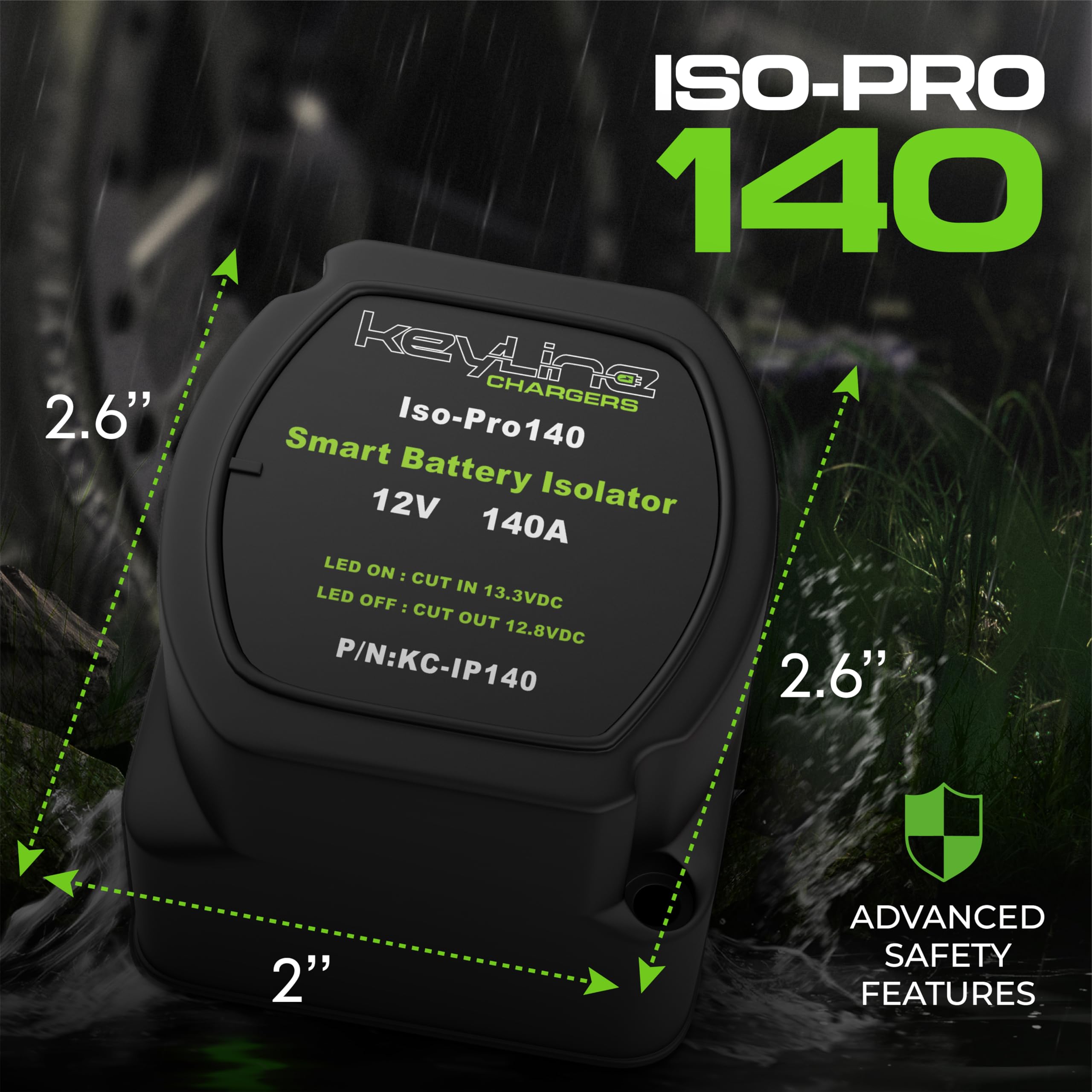 KeyLine Chargers suitable for marine, truck, RV and off-grid applications