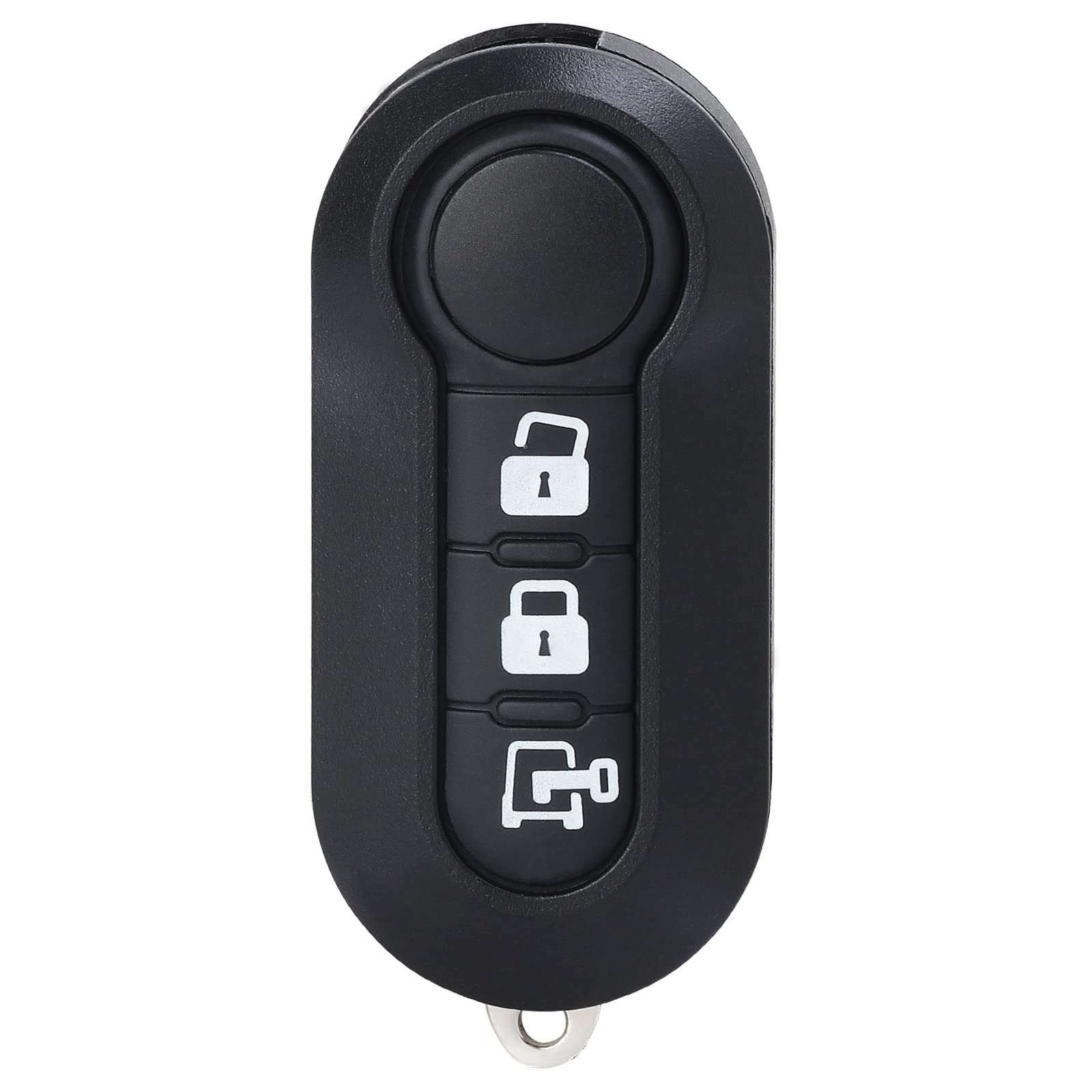 Keymall Fiat 500 key shell with button alignment and durable exterior.