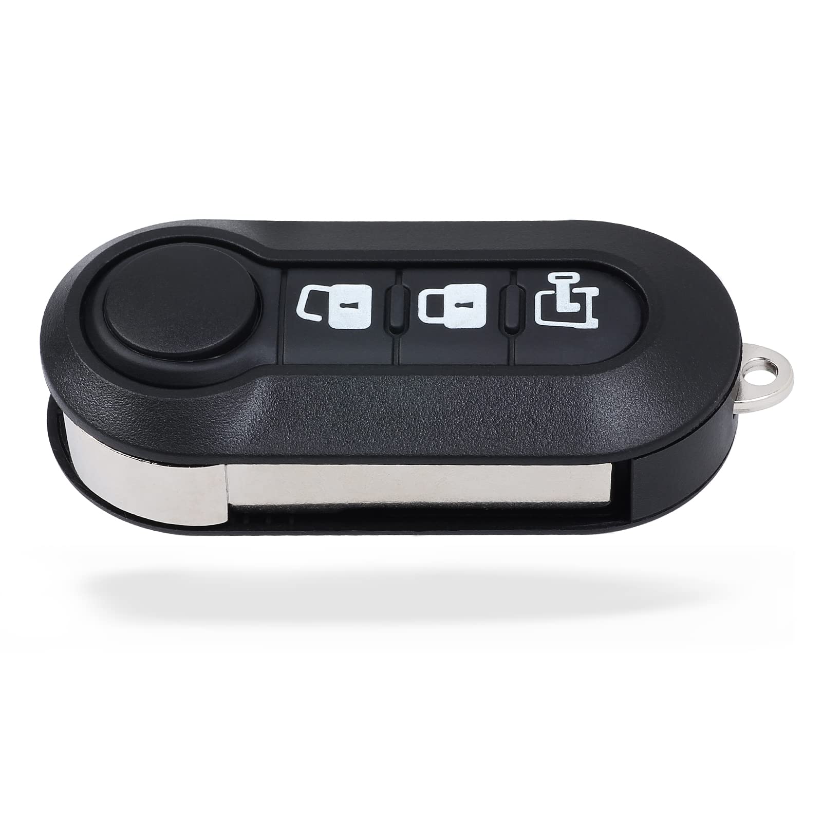 Keymall Fiat 500L key shell, ready for professional key blade replacement.