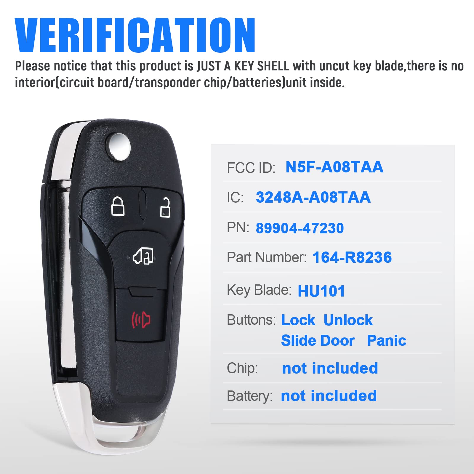 Keymall fob shell button closeup shows four-button layout for quick access.