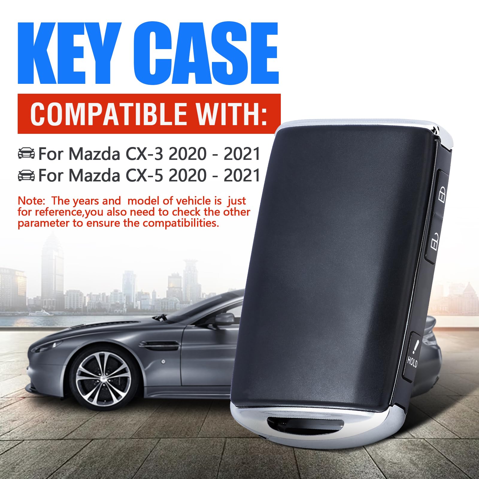 Keymall Keyles Entry case side showing accessible button area for easy operation.