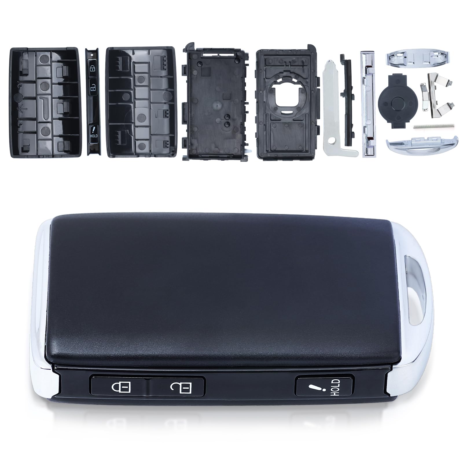 Keymall Keyles Entry case compatibility check graphic with model notes.